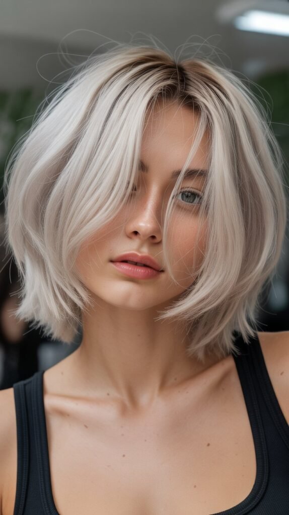 17. Choppy Bob with Piecey Layers