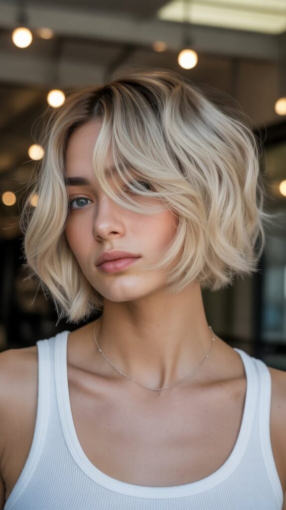 Choppy Bob with Wispy Ends