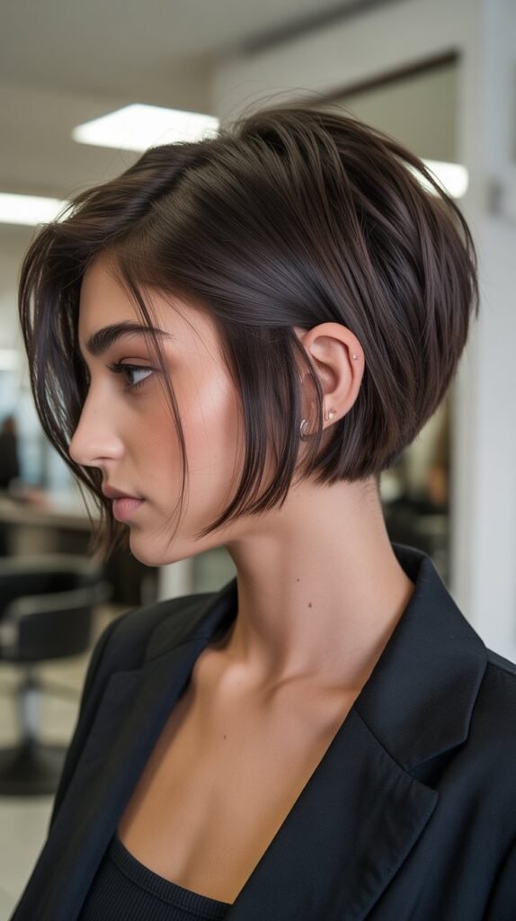 9. Choppy Inverted Bob for Dramatic Angles
