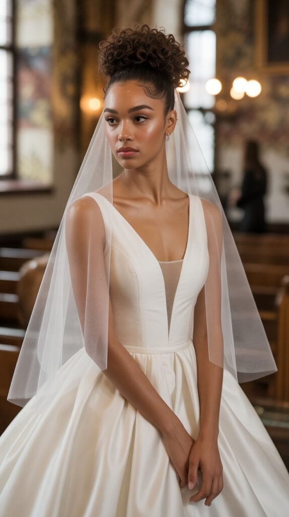 16. Elegant Curly Ballerina Bun