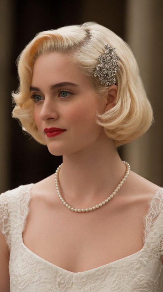 30. Defined Side Part with Accessories