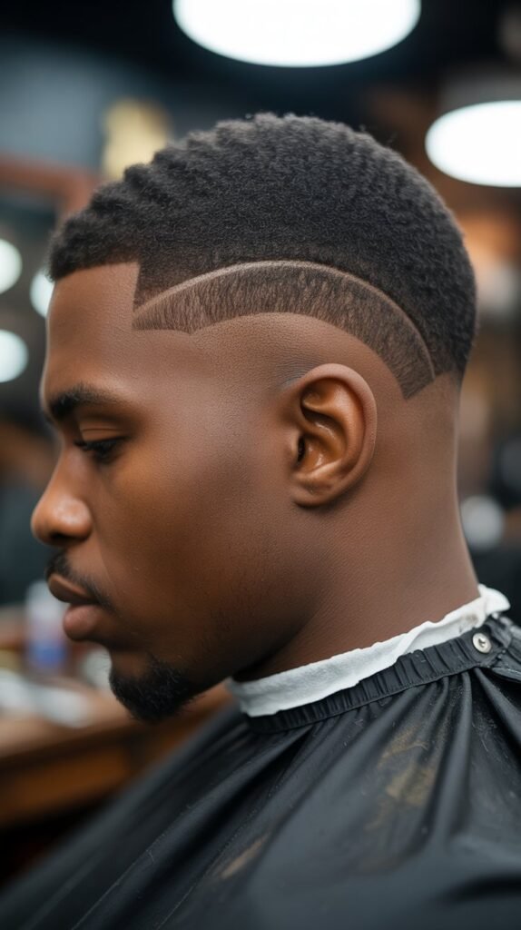 23. Low Taper Fade with Burst Fade