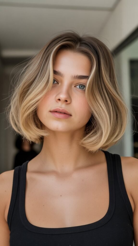 16. Collarbone-Grazing Bob