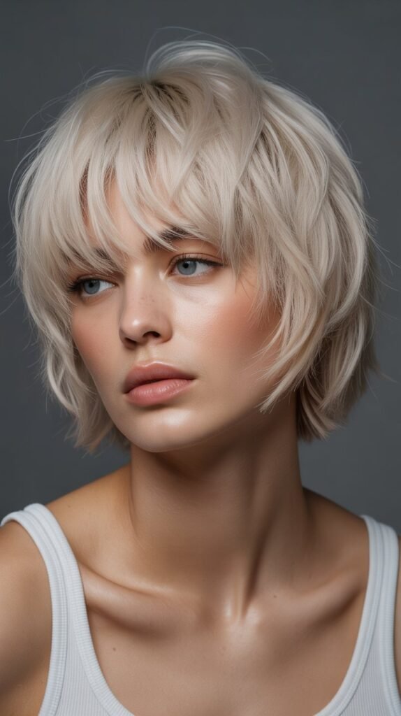 Choppy Bob with Fringe