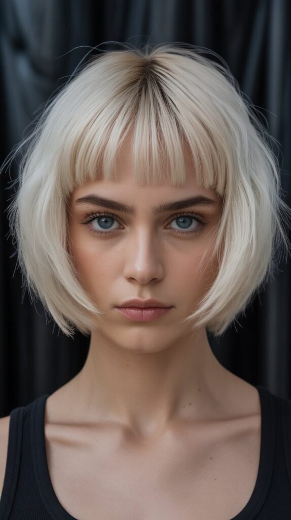 Choppy Bob with Micro Bangs