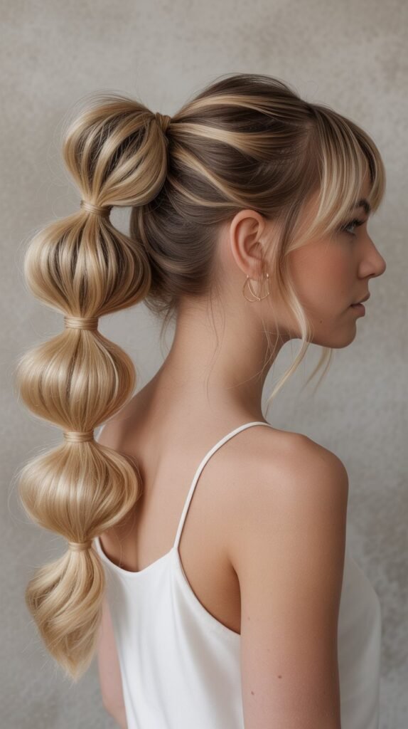 14. Bubble Ponytail