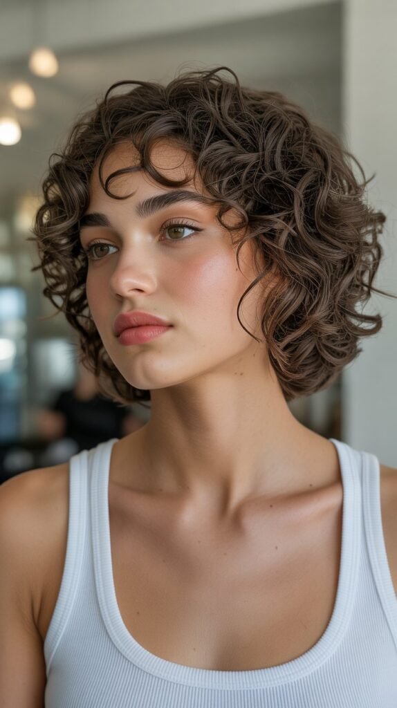13. Curly Bob for Fine Hair