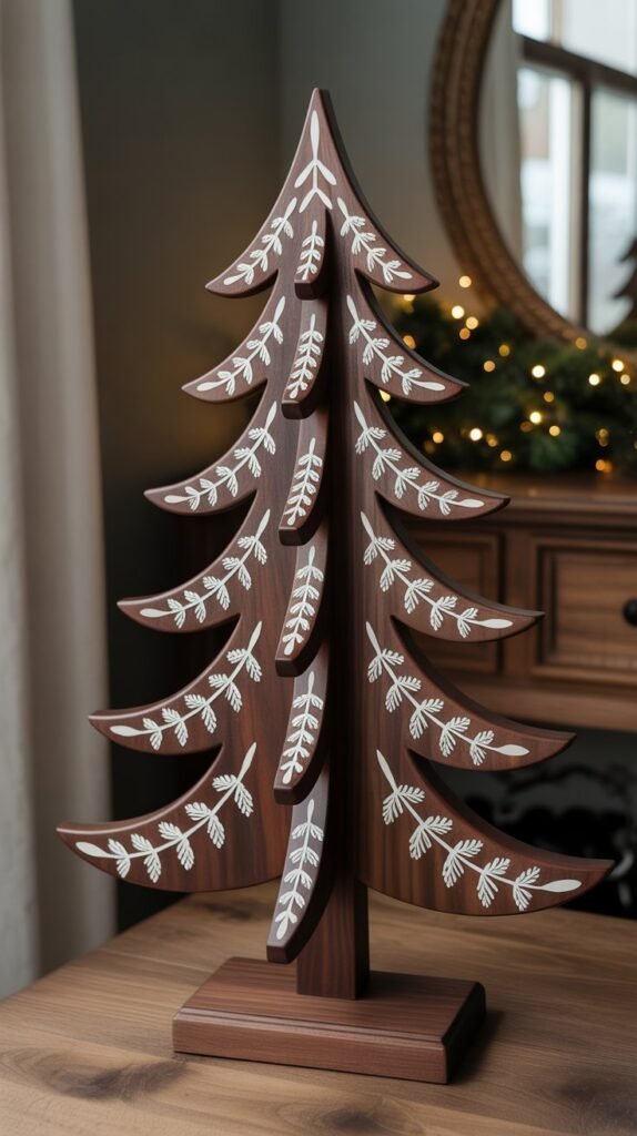 24. Stained Wood with Painted Details