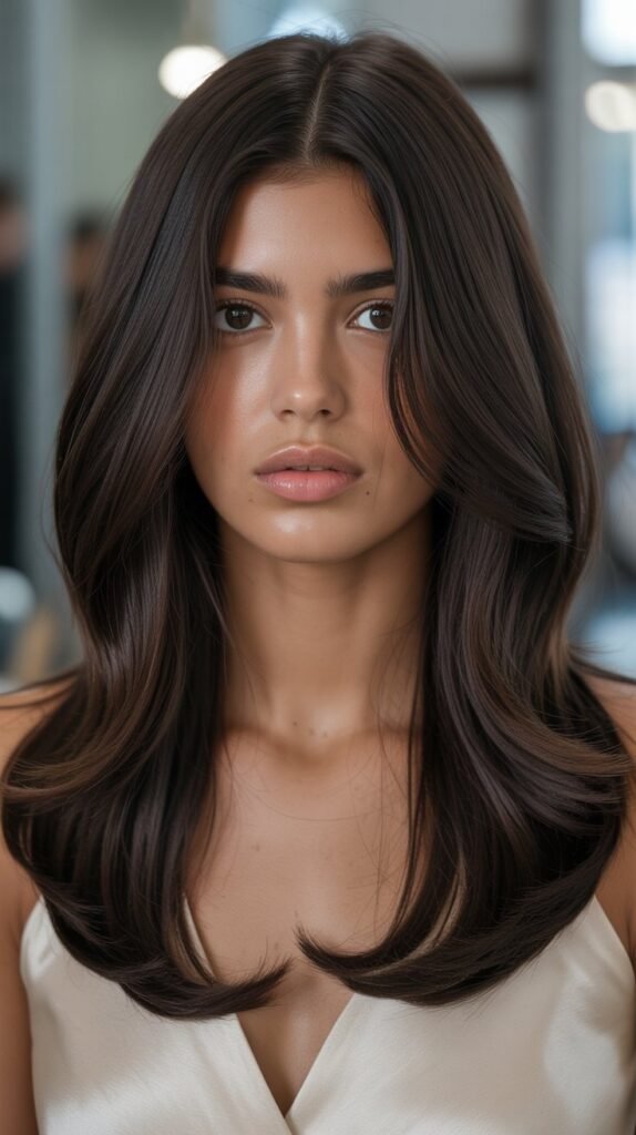 2. Espresso Brown with Subtle Lowlights