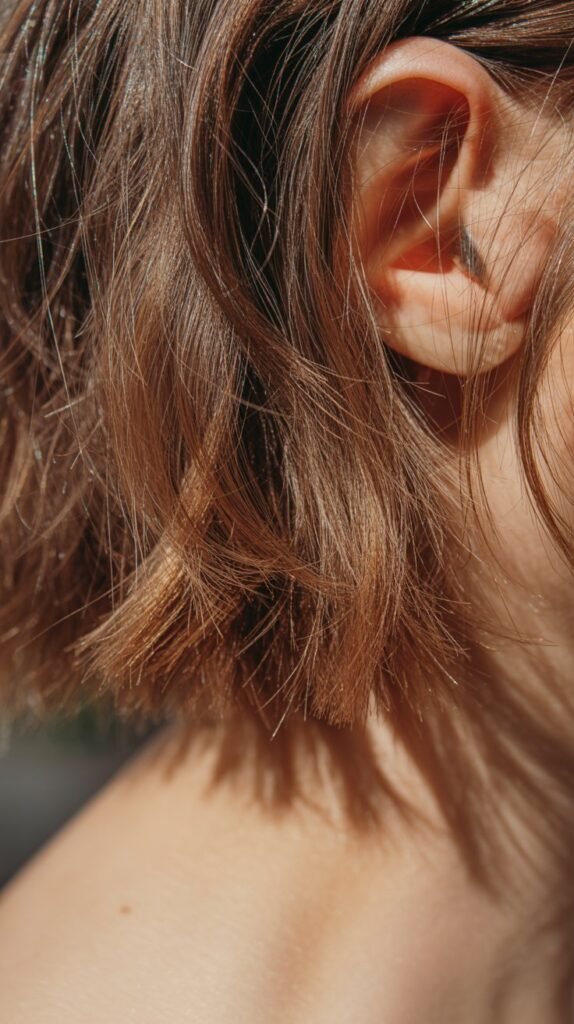 18. Choppy Bob with Textured Ends