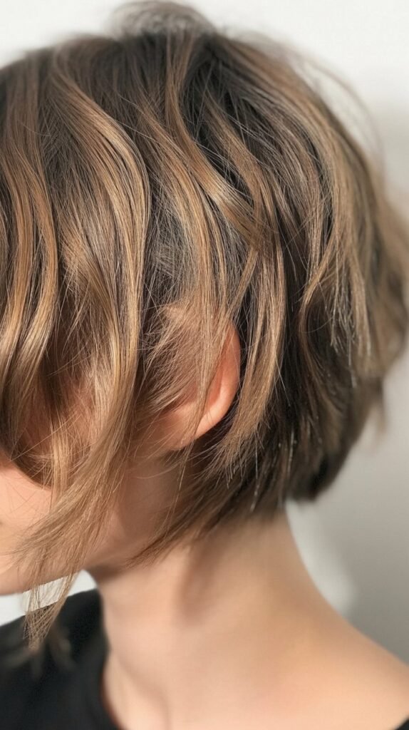 9. Razored Choppy Bob