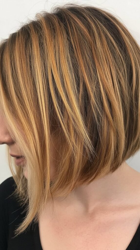 Choppy Bob with Lowlights