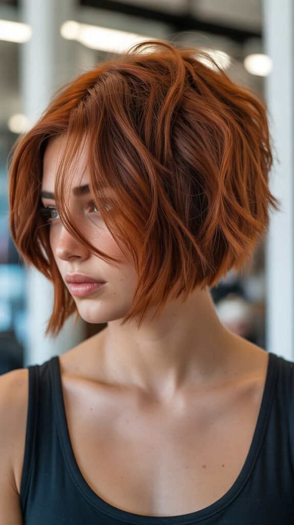  Choppy Bob with Disconnected Layers