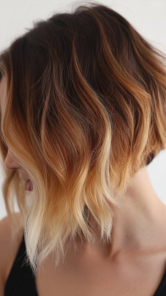 Choppy Bob with Ombre