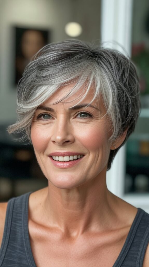 16. Silver Highlights with Darker Gray Lowlights
