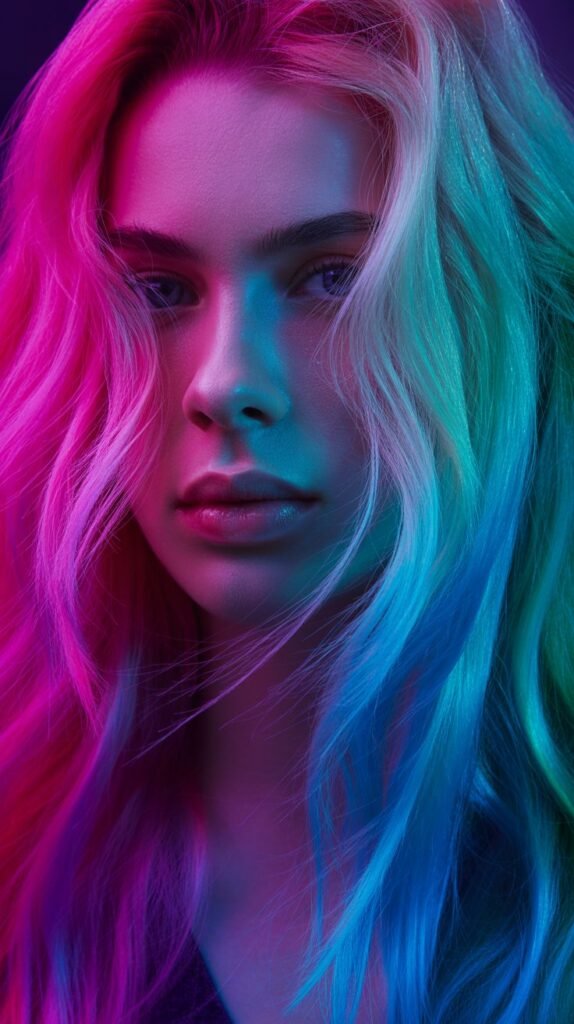 27. Magenta and Cyan Bold Contrast