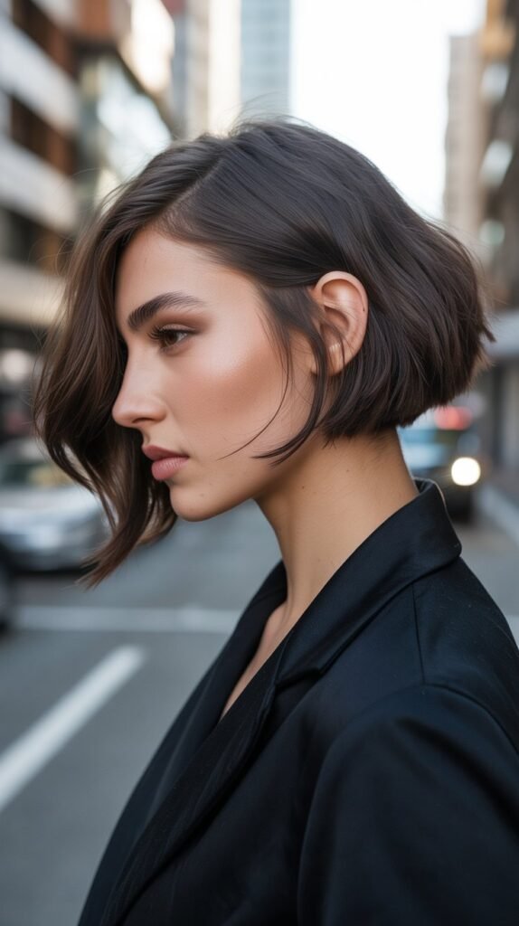  Asymmetrical Choppy Bob