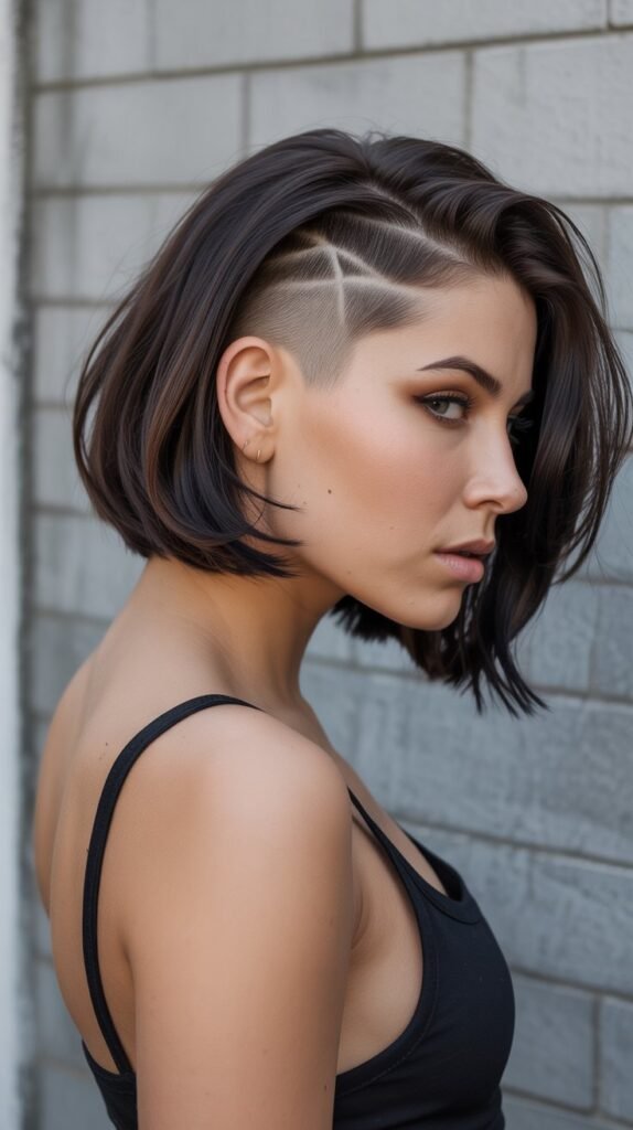 9. Choppy Bob with Undercut