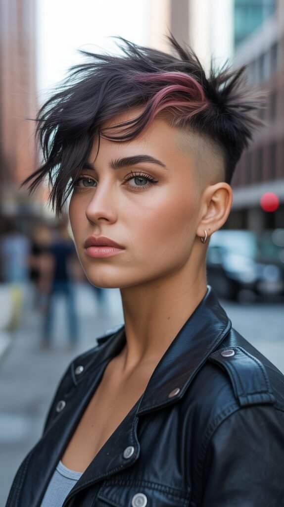 19. Mohawk-Inspired Messy Pixie