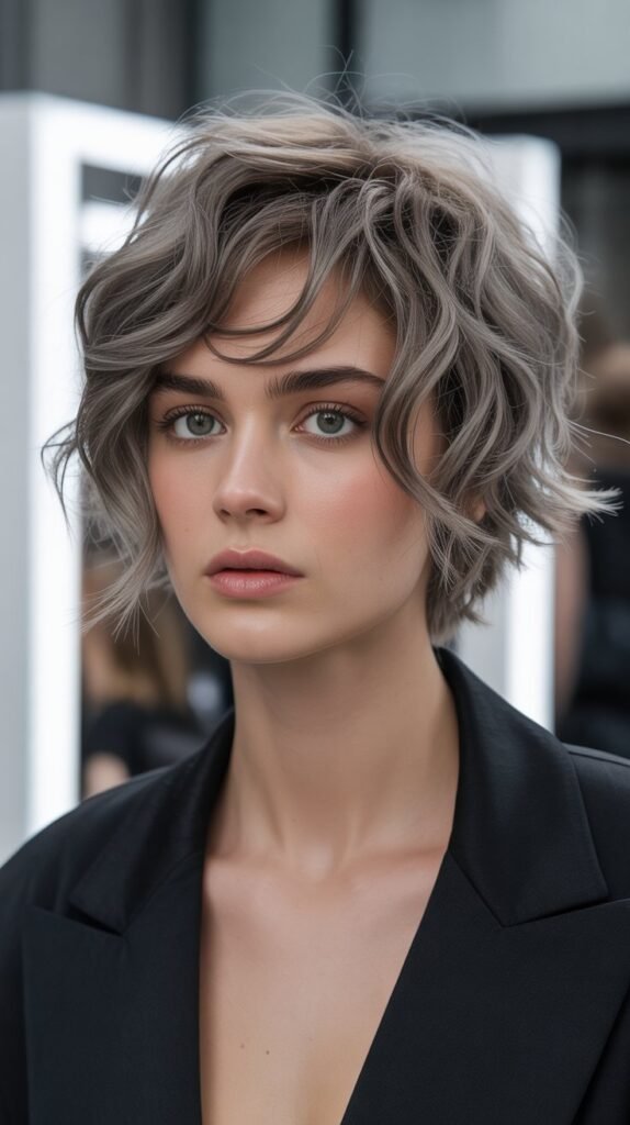 19. Wavy Pixie with Razored Edges