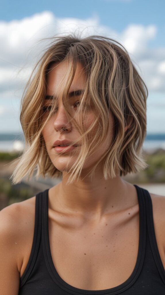 4. Shaggy Choppy Bob