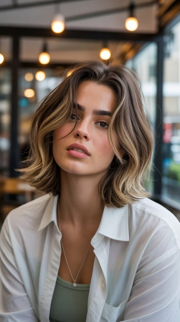 23. Messy Bed-Head Long Bob