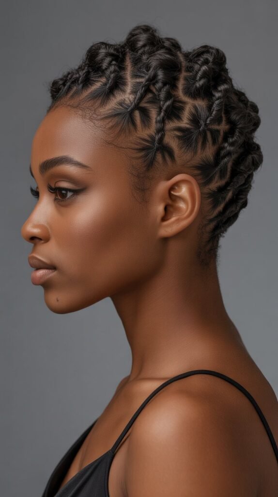 4. Flat Twist Updo