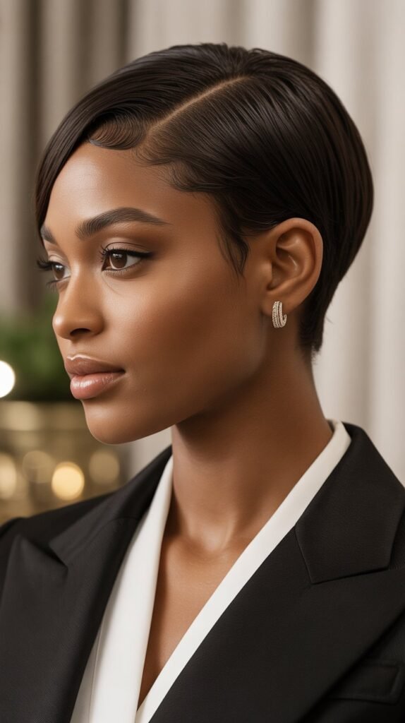 10. Slicked Down Pixie