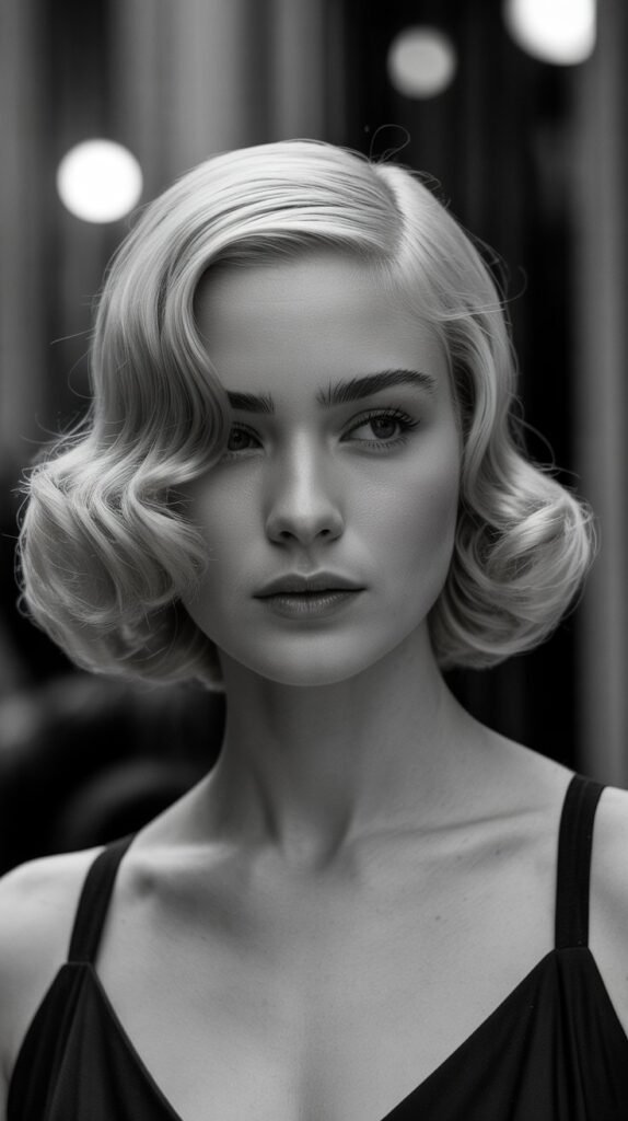 Long Bob with Finger Waves