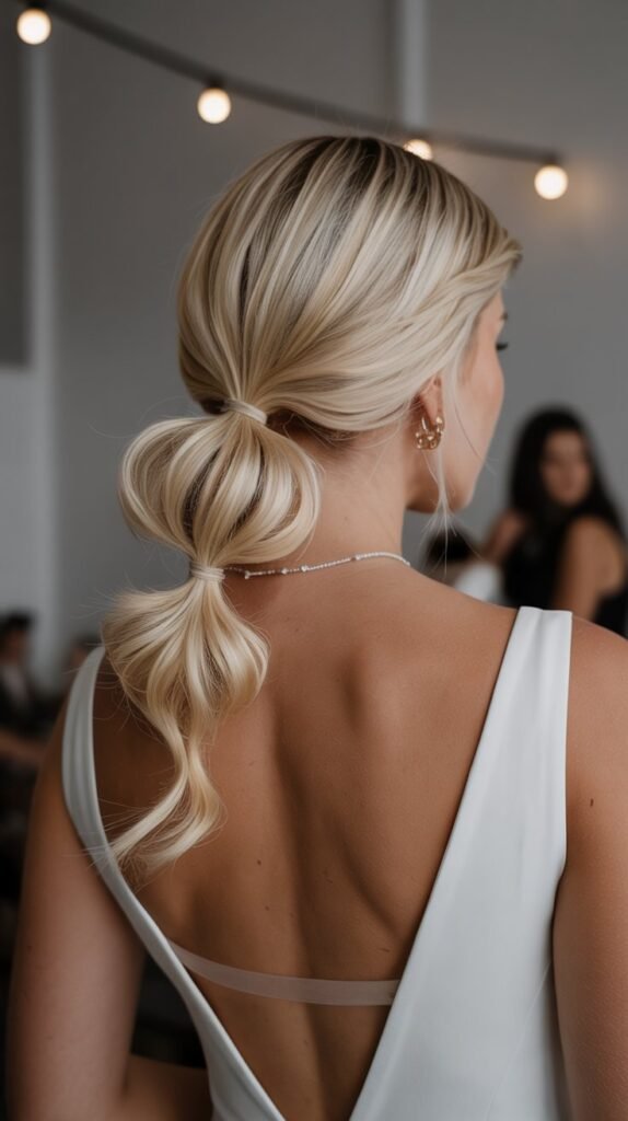 33. Bubble Ponytail for Lob
