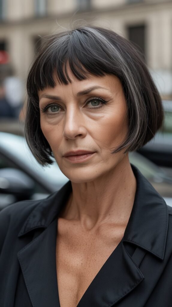 18. Blunt Bob with Micro Bangs