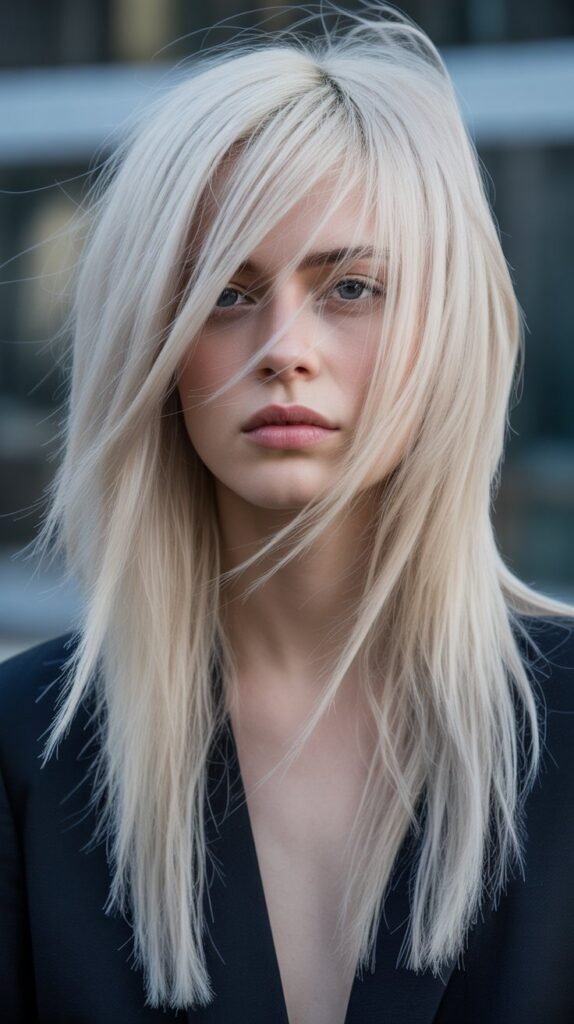 13. Long Hair with Asymmetrical Layers