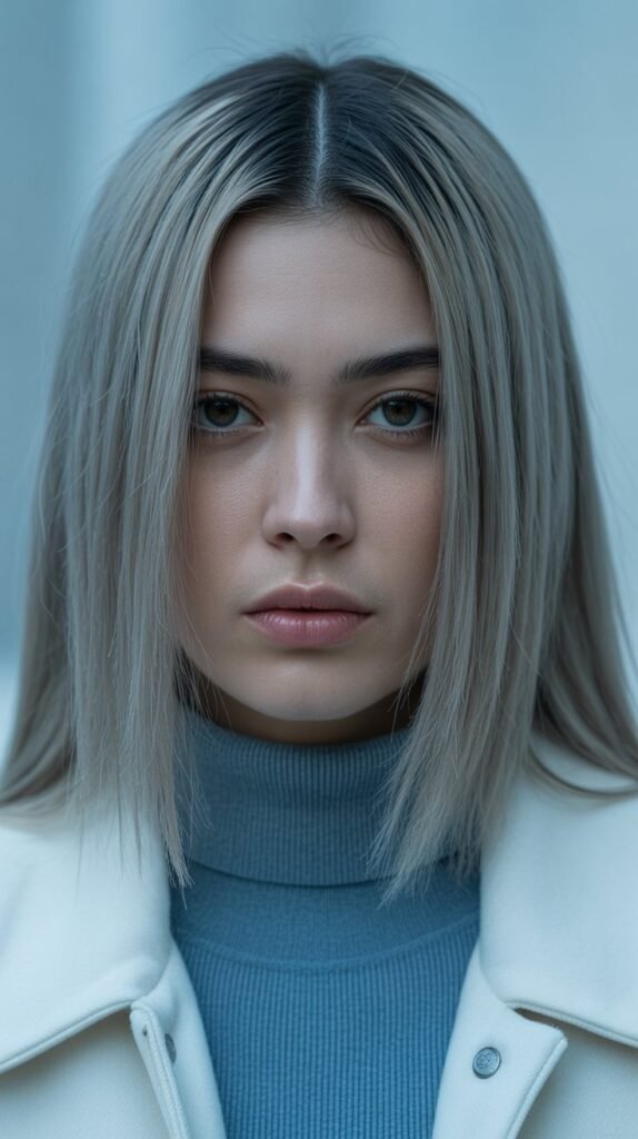 6. Silver and Blue Ice Queen Mermaid