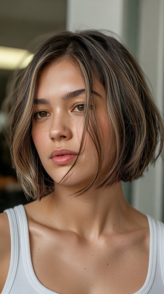 Choppy Bob with Face-Framing Layers