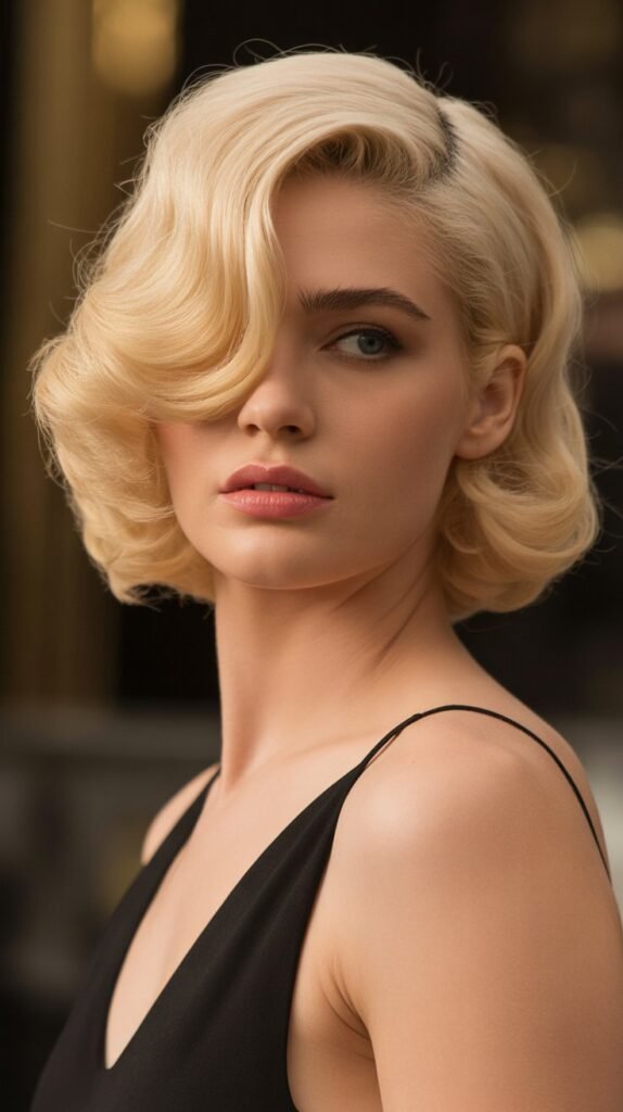 20. The French Bob with Side-Swept Styling