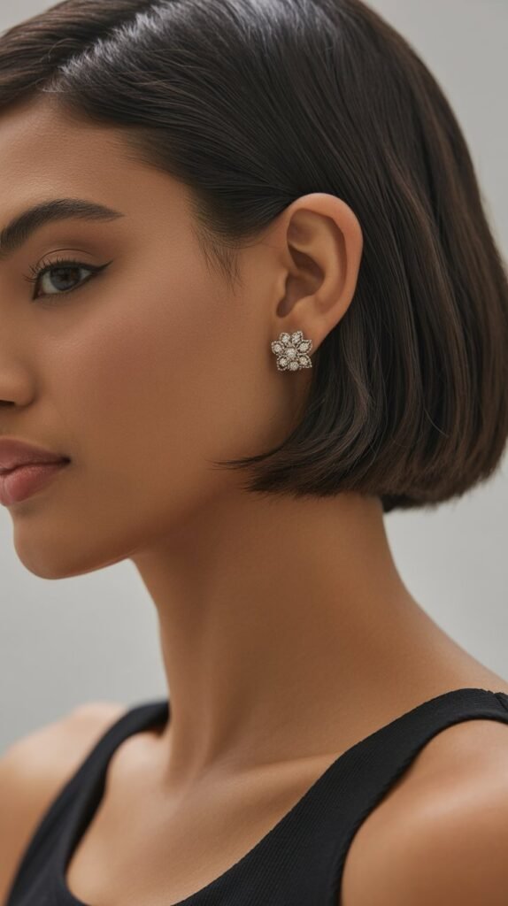 22. The French Bob with Ear Tuck