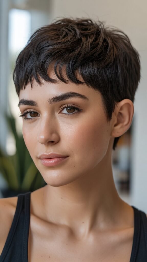 6. Pixie with Wispy Micro Bangs