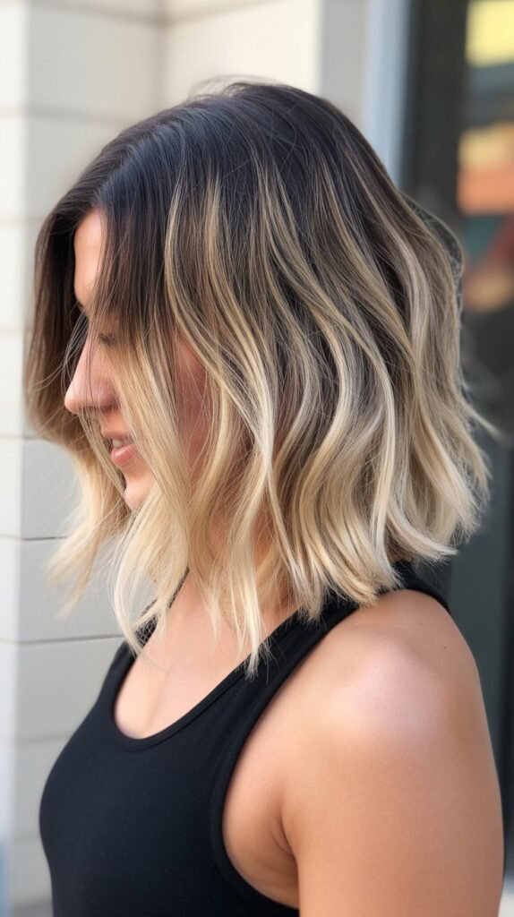 Choppy Bob with Ombre