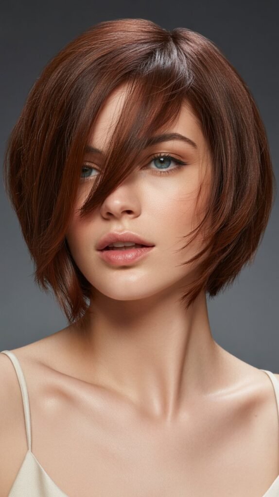 Choppy Bob with Side Part