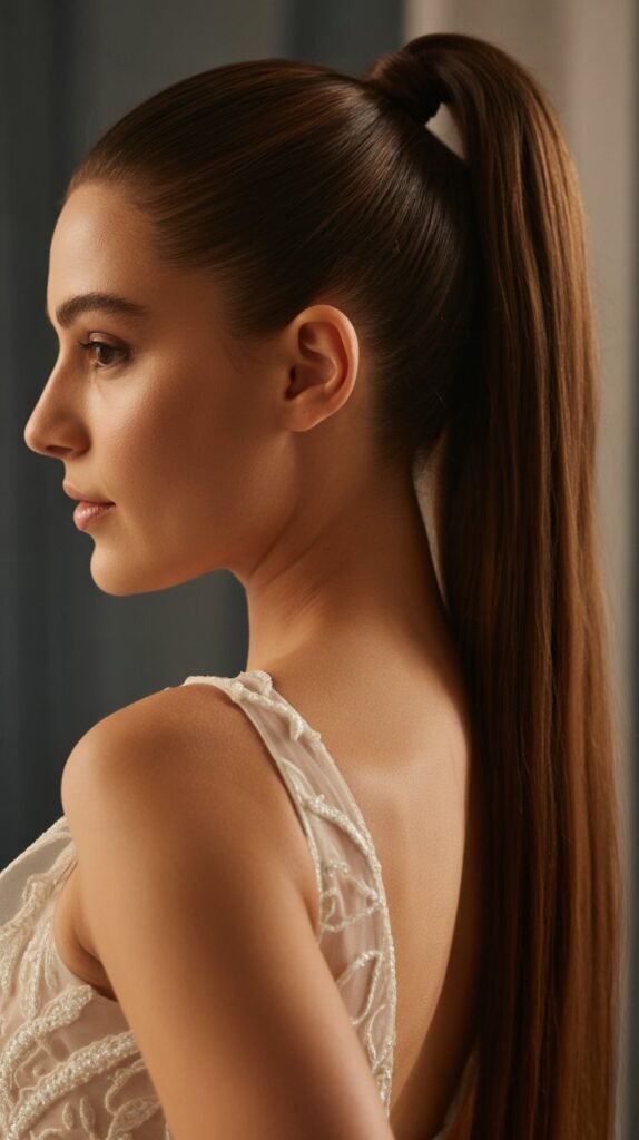 4. Sleek High Ponytail