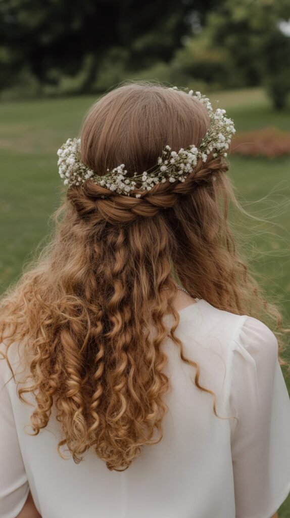 26. Halo Twist with Flowing Curls