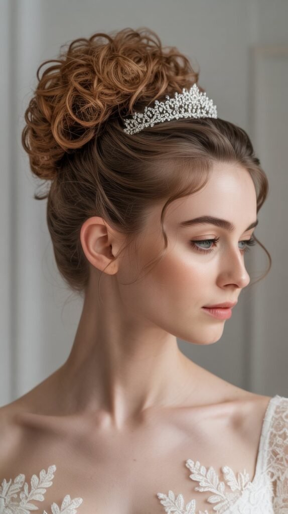 23. Curly Ballerina Bun