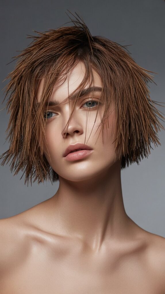 Choppy Bob with Piecey Texture