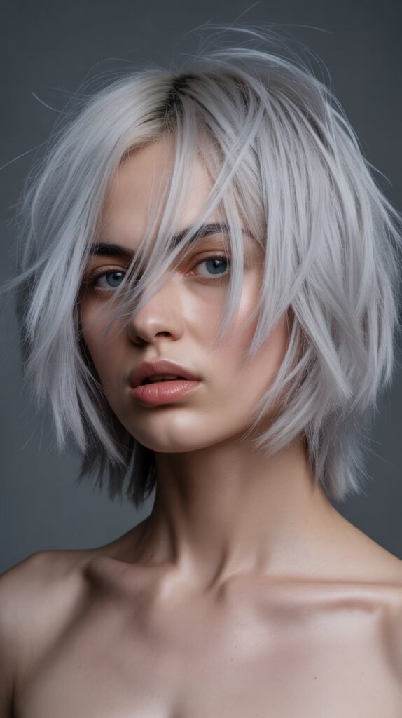 18. Choppy Bob with Sliced Layers