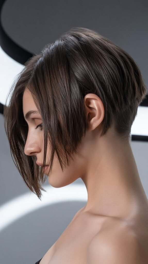 Asymmetrical Choppy Bob