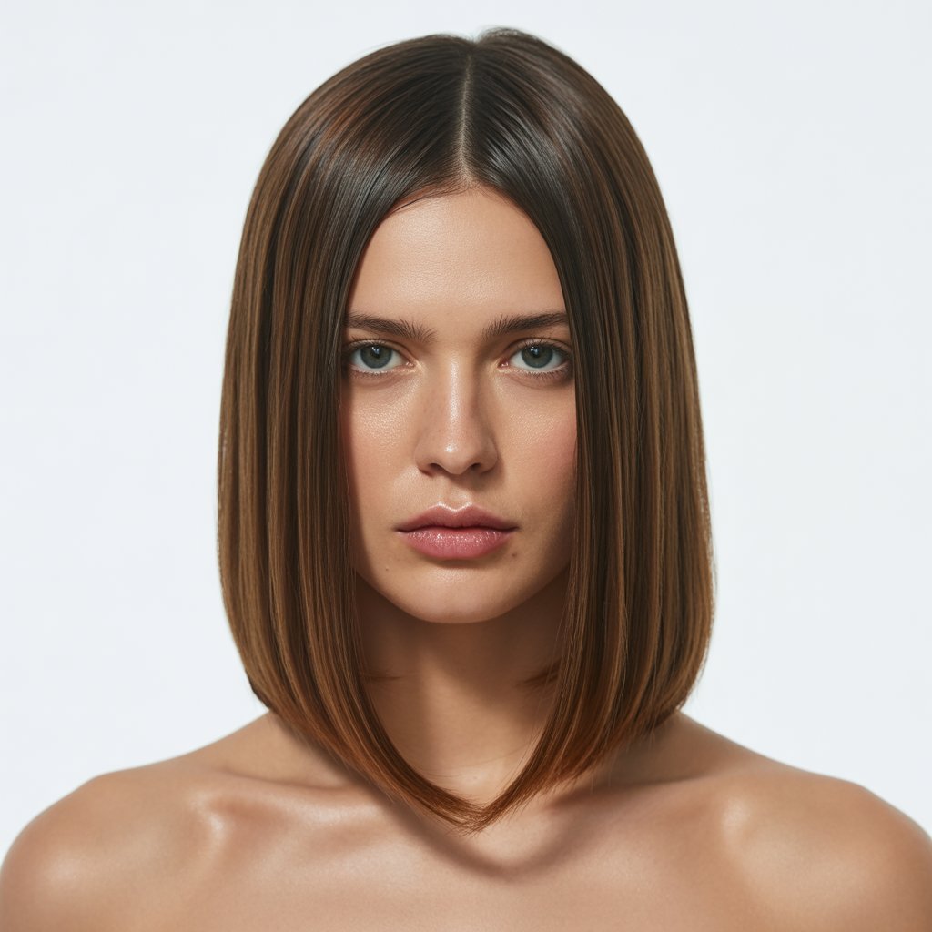 8. Sleek Straight Long Bob