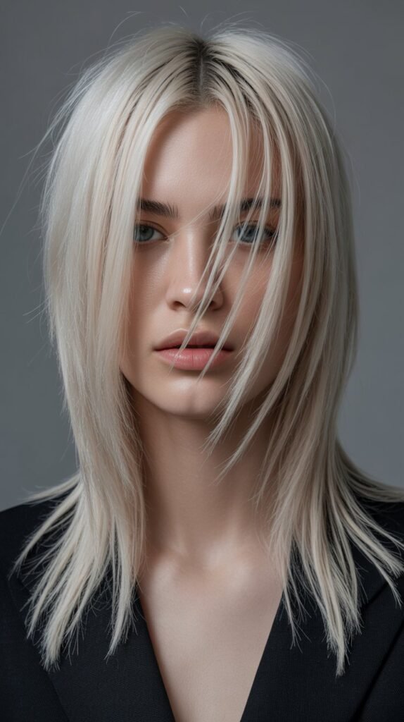 24. Long Hair with Diagonal Forward Layers