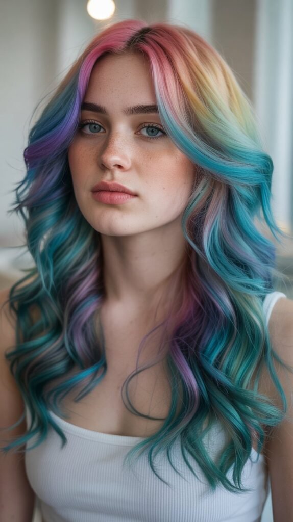 28. Holographic Rainbow Mermaid