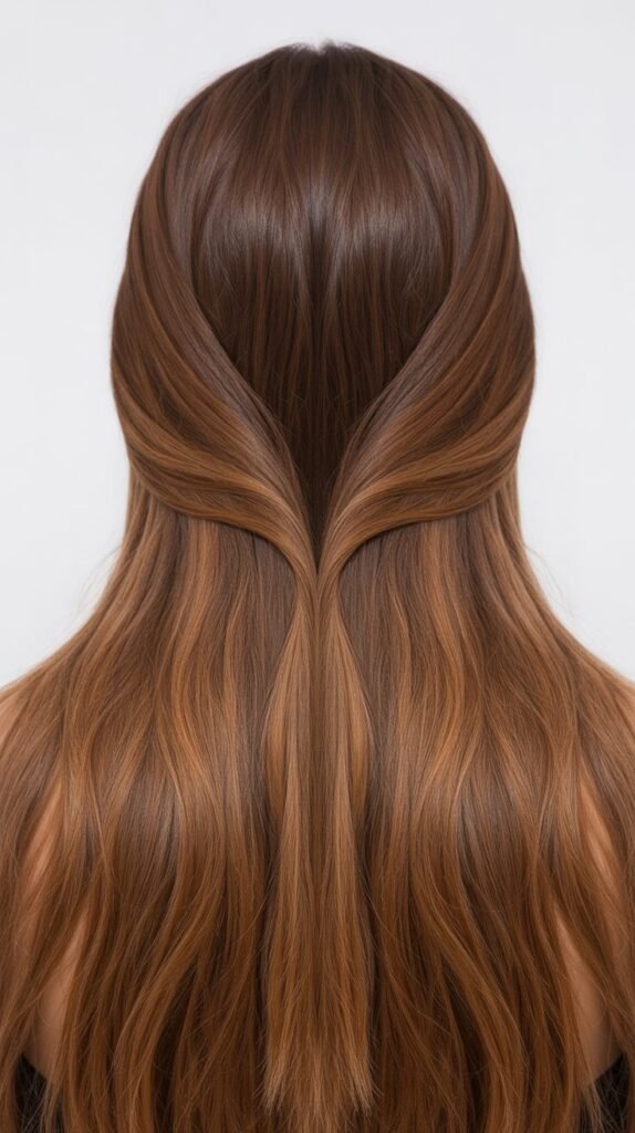3. V-Cut Layers for Long Hair
