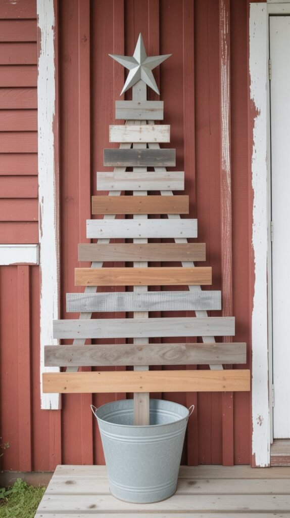 16. Barnwood Plank Christmas Trees